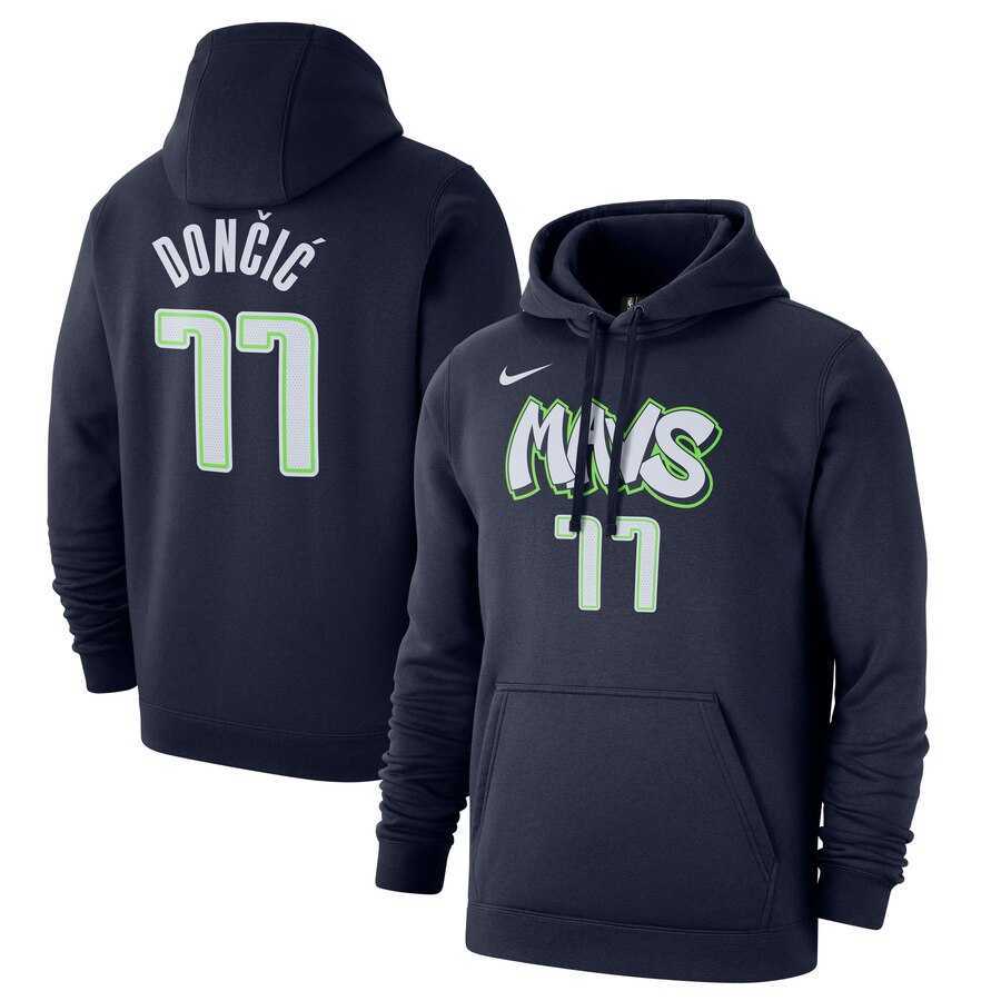 Dallas Mavericks 77 Luka Doncic Nike 2019-20 City Edition Name & Number Pullover Hoodie Navy,We sell and wholesale Dallas Mavericks 77 Luka Doncic Nike 2019-20 City Edition Name & Number Pullover Hoodie Navy on line form chian!